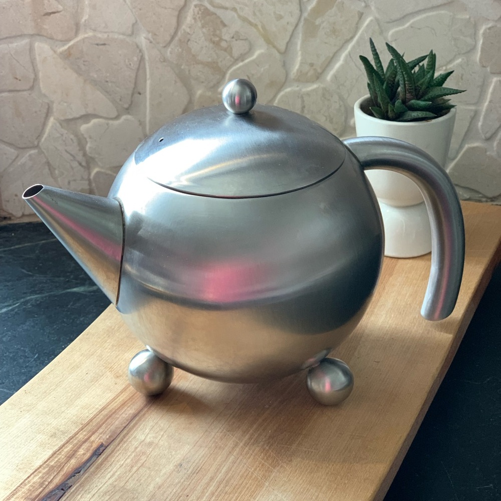 CUISINOX | Brushed Stainless Steel Infuser Tea Pot